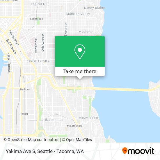 Yakima Ave S map