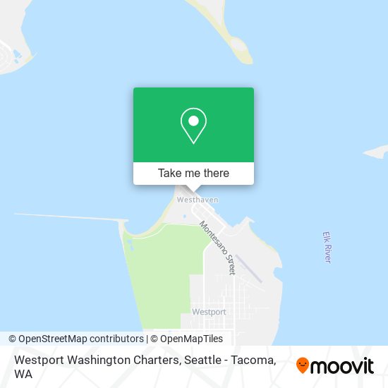 Westport Washington Charters map