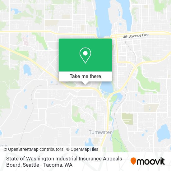 State of Washington Industrial Insurance Appeals Board map