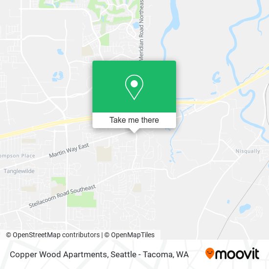 Mapa de Copper Wood Apartments