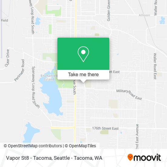Vapor St8 - Tacoma map