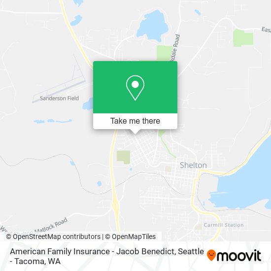 American Family Insurance - Jacob Benedict map