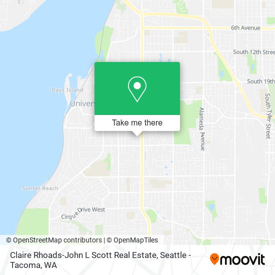 Claire Rhoads-John L Scott Real Estate map