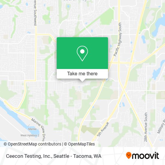 Mapa de Ceecon Testing, Inc.