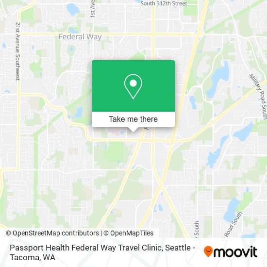 Mapa de Passport Health Federal Way Travel Clinic