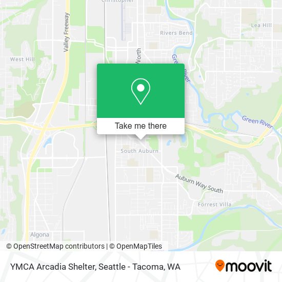YMCA Arcadia Shelter map