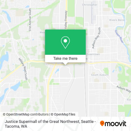 Justice Supermall of the Great Northwest map