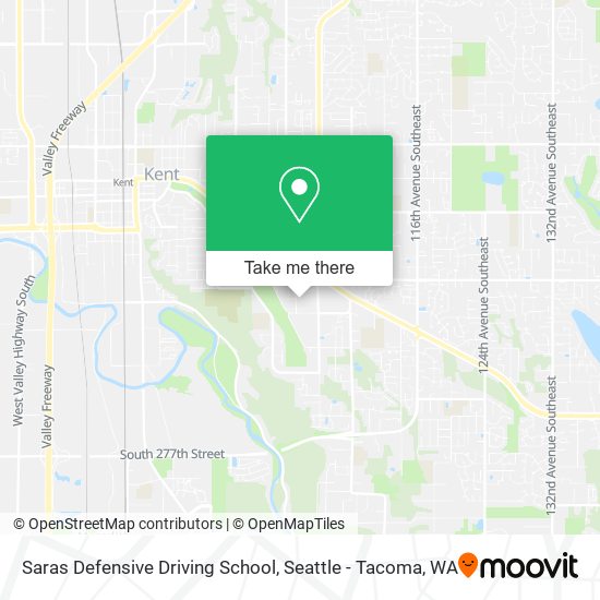 Saras Defensive Driving School map