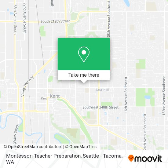 Montessori Teacher Preparation map