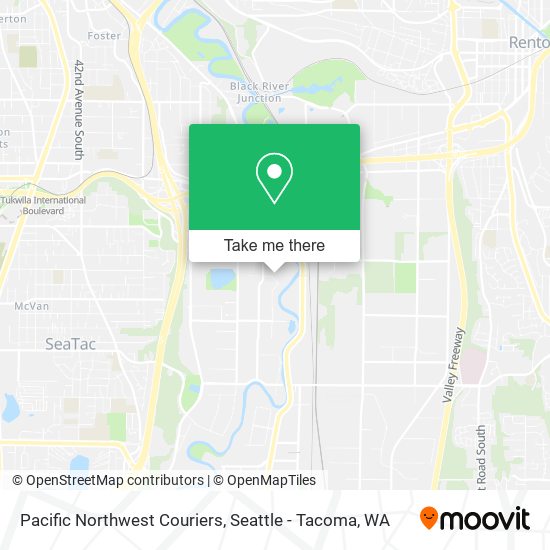 Pacific Northwest Couriers map