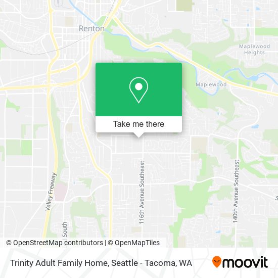 Trinity Adult Family Home map