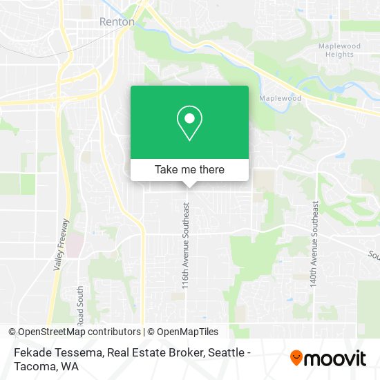 Fekade Tessema, Real Estate Broker map