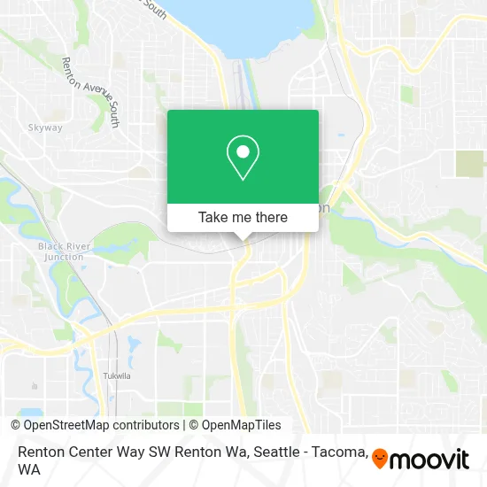 Renton Center Way SW Renton Wa map
