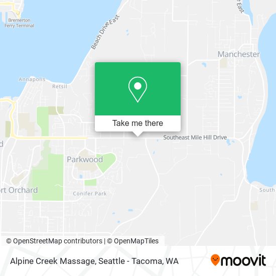 Alpine Creek Massage map