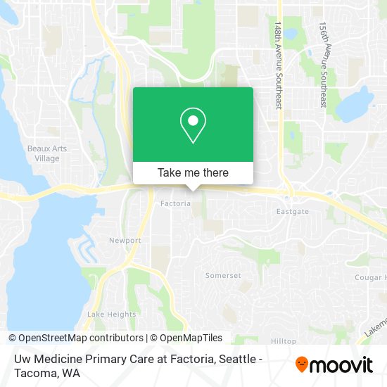 Uw Medicine Primary Care at Factoria map