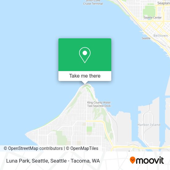 Luna Park, Seattle map