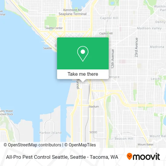 All-Pro Pest Control Seattle map