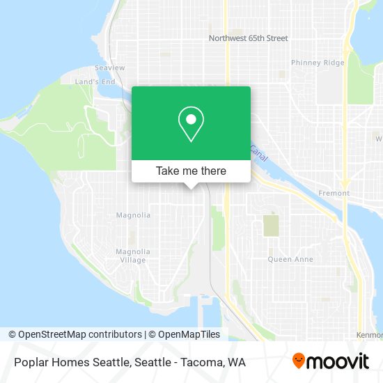 Poplar Homes Seattle map