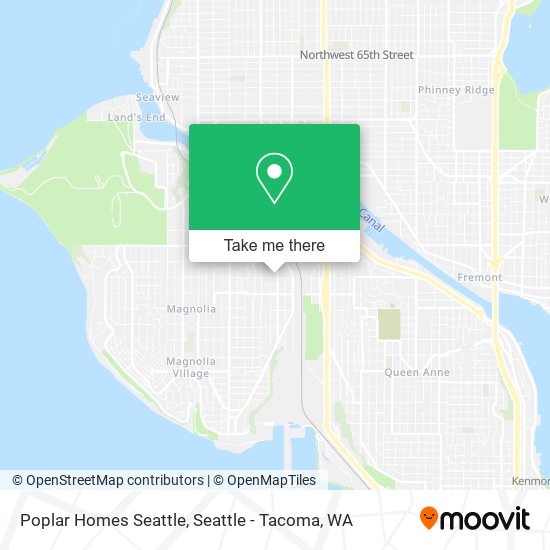 Mapa de Poplar Homes Seattle