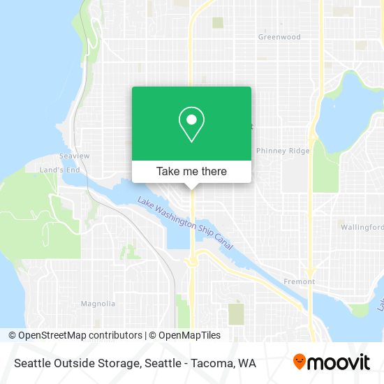 Seattle Outside Storage map