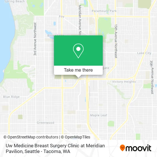 Uw Medicine Breast Surgery Clinic at Meridian Pavilion map