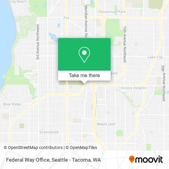 Mapa de Federal Way Office