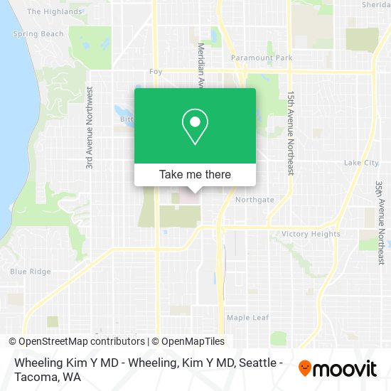 Wheeling Kim Y MD - Wheeling, Kim Y MD map