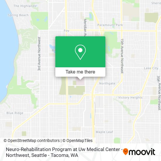 Mapa de Neuro-Rehabilitation Program at Uw Medical Center - Northwest