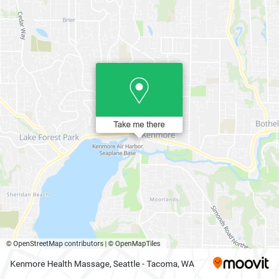 Kenmore Health Massage map