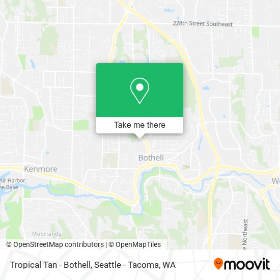 Tropical Tan - Bothell map