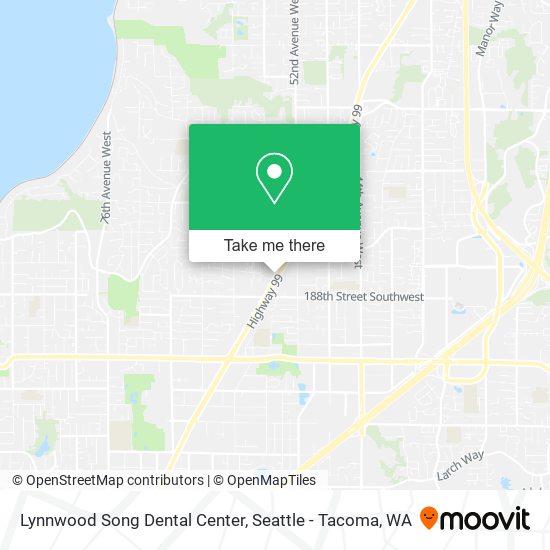 Lynnwood Song Dental Center map