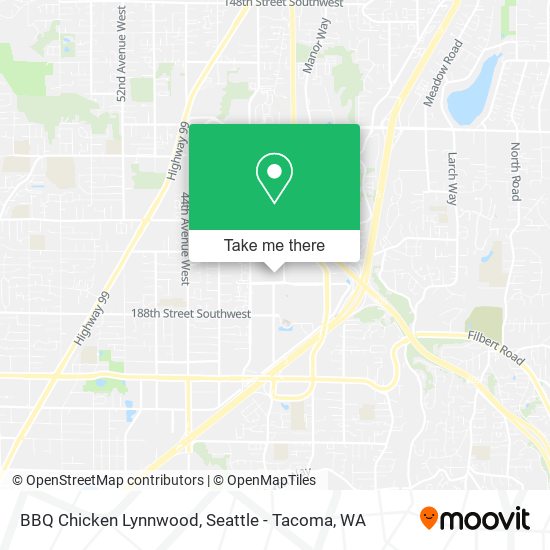 Mapa de BBQ Chicken Lynnwood