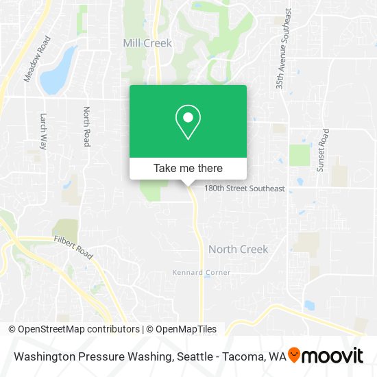 Washington Pressure Washing map