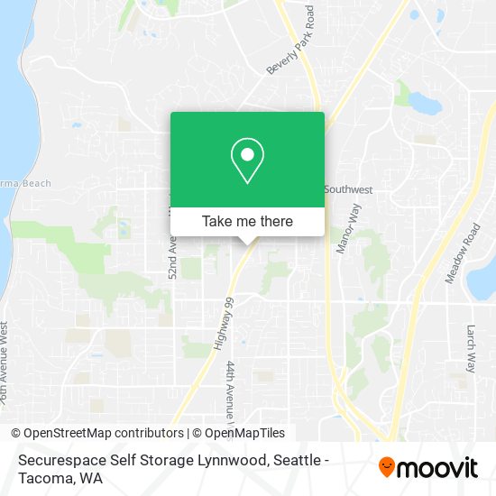 Mapa de Securespace Self Storage Lynnwood