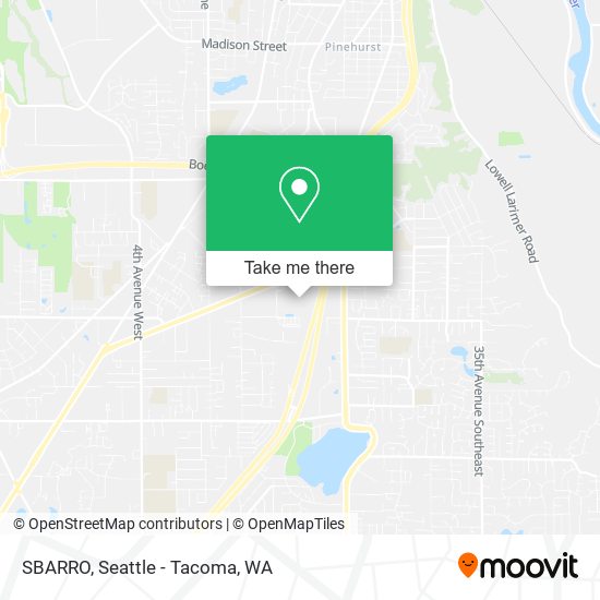 SBARRO map