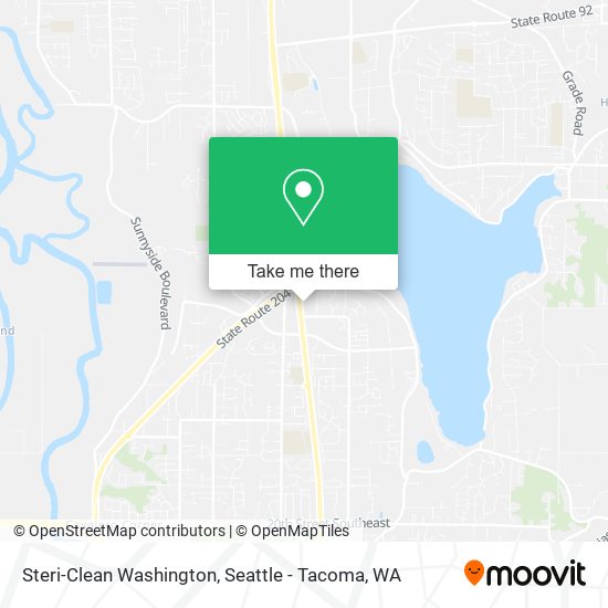 Mapa de Steri-Clean Washington
