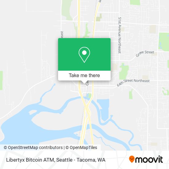 Mapa de Libertyx Bitcoin ATM