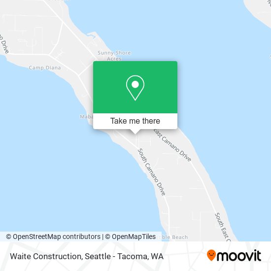 Waite Construction map
