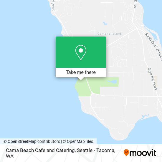 Cama Beach Cafe and Catering map