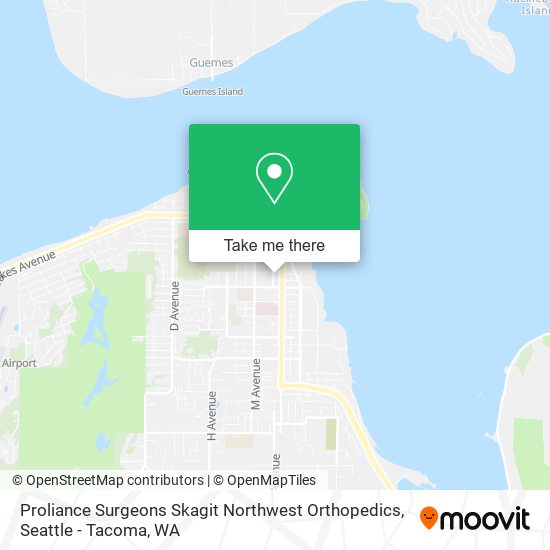 Mapa de Proliance Surgeons Skagit Northwest Orthopedics