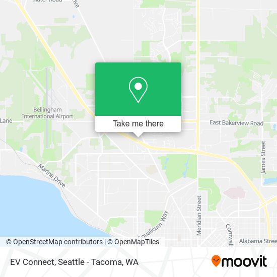 EV Connect map