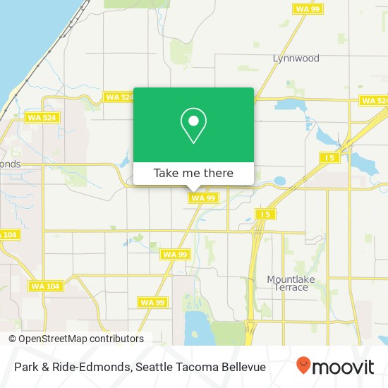 Park & Ride-Edmonds map