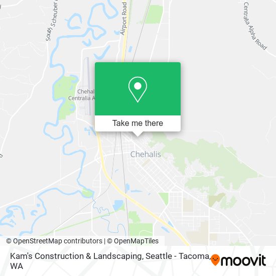 Kam's Construction & Landscaping map