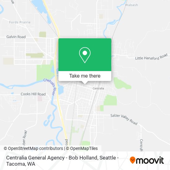 Mapa de Centralia General Agency - Bob Holland