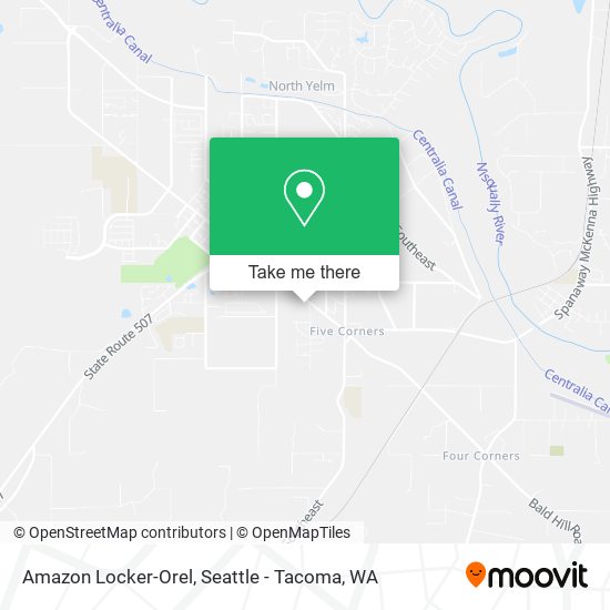 Amazon Locker-Orel map