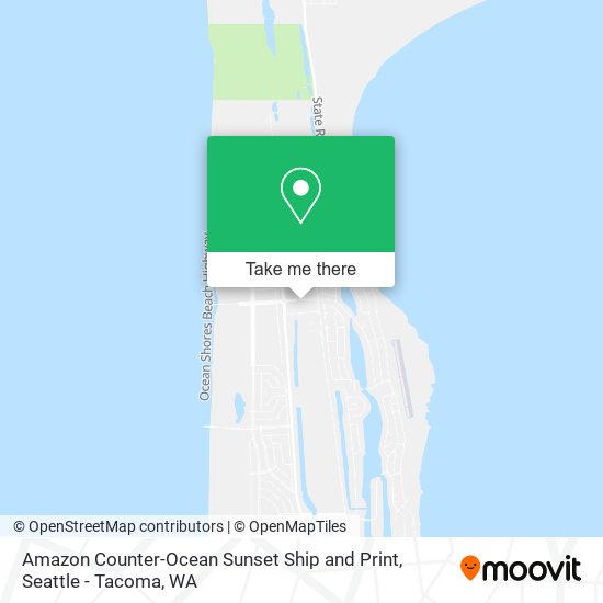 Mapa de Amazon Counter-Ocean Sunset Ship and Print