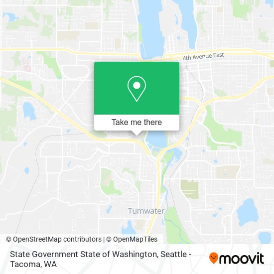 State Government State of Washington map