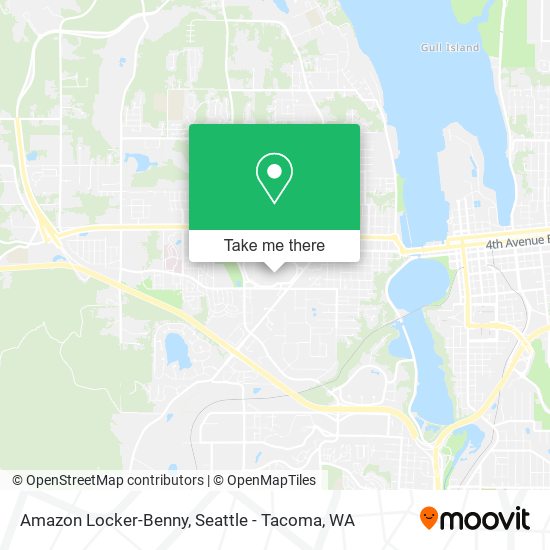 Amazon Locker-Benny map