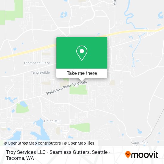 Mapa de Troy Services LLC - Seamless Gutters