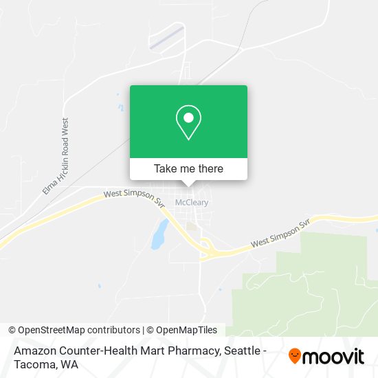 Amazon Counter-Health Mart Pharmacy map